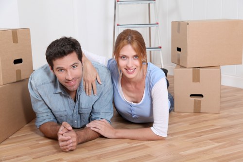 Commercial moving services in action