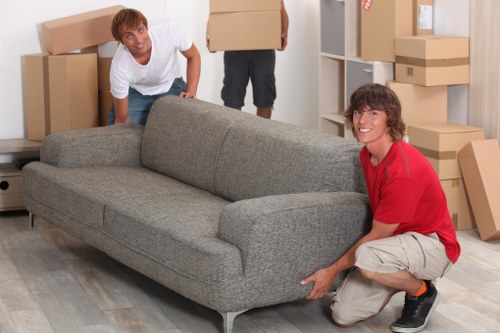 Professional movers handling office relocation